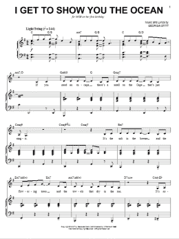 page one of I Get To Show You The Ocean (Piano & Vocal)