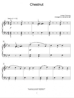 page one of Chestnut (Educational Piano)