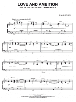 page one of Love And Ambition (Piano Solo)