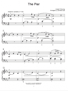 page one of The Pier (Educational Piano)