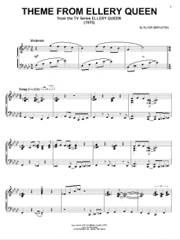 page one of Theme from Ellery Queen (Piano Solo)
