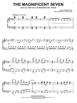 page one of The Magnificent Seven (Piano Solo)