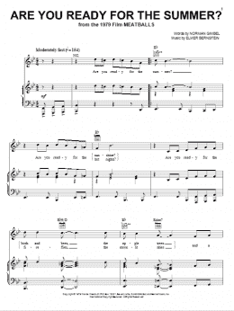 page one of Are You Ready For The Summer? (Piano, Vocal & Guitar Chords (Right-Hand Melody))