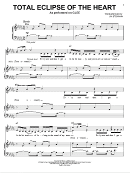 page one of Total Eclipse Of The Heart (Piano & Vocal)