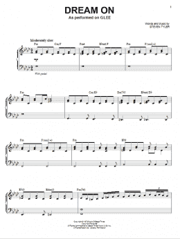 page one of Dream On (Piano & Vocal)