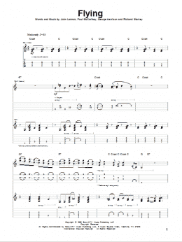 page one of Flying (Guitar Tab)