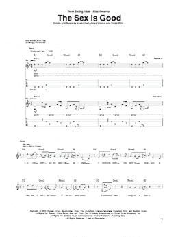 page one of The Sex Is Good (Guitar Tab)
