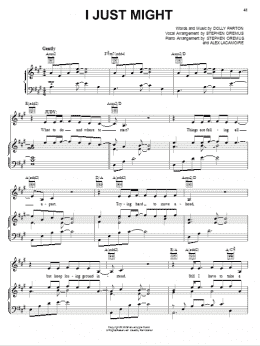 page one of I Just Might (from 9 to 5: The Musical) (Piano, Vocal & Guitar Chords (Right-Hand Melody))