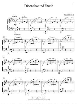 page one of Disenchanted Etude (Educational Piano)