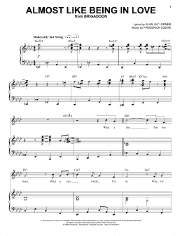 page one of Almost Like Being In Love (Piano & Vocal)