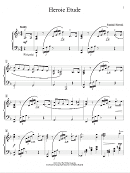 page one of Heroic Etude (Educational Piano)