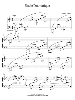 page one of Etude Dramatique (Educational Piano)