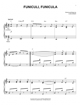 page one of Funiculi, Funicula (Accordion)
