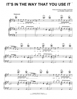 page one of It's In The Way That You Use It (Piano, Vocal & Guitar Chords (Right-Hand Melody))