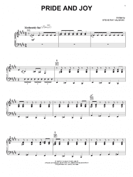 page one of Pride And Joy (Piano, Vocal & Guitar Chords (Right-Hand Melody))