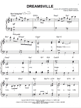 page one of Dreamsville (Easy Piano)