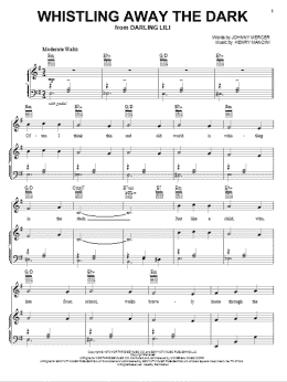 page one of Whistling Away The Dark (Piano, Vocal & Guitar Chords (Right-Hand Melody))