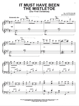 page one of It Must Have Been The Mistletoe (Our First Christmas) (Piano Solo)
