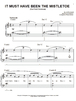 page one of It Must Have Been The Mistletoe (Our First Christmas) (arr. Phillip Keveren) (Easy Piano)