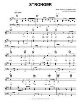 page one of Stronger (Piano, Vocal & Guitar Chords (Right-Hand Melody))