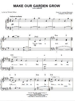 page one of Make Our Garden Grow (from Candide) (Easy Piano)