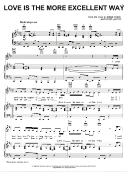 page one of Love Is The More Excellent Way (Piano, Vocal & Guitar Chords (Right-Hand Melody))