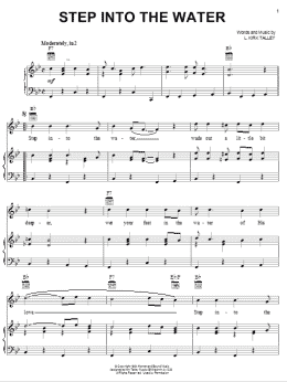 page one of Step Into The Water (Piano, Vocal & Guitar Chords (Right-Hand Melody))