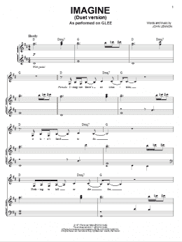 page one of Imagine (Vocal Duet) (Piano & Vocal)