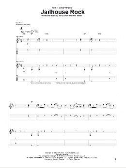 page one of Jailhouse Rock (Guitar Tab)