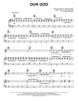 page one of Our God (Piano, Vocal & Guitar Chords (Right-Hand Melody))