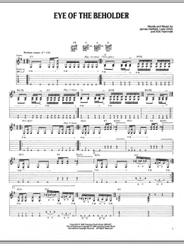 page one of Eye Of The Beholder (Guitar Tab)