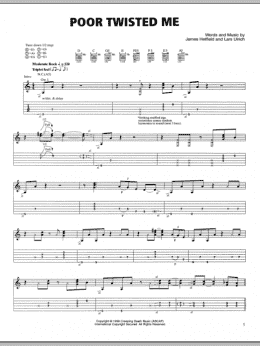 page one of Poor Twisted Me (Guitar Tab)