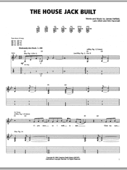 page one of The House Jack Built (Guitar Tab)