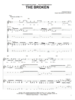 page one of The Broken (Guitar Tab)