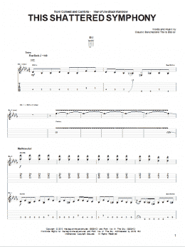 page one of This Shattered Symphony (Guitar Tab)
