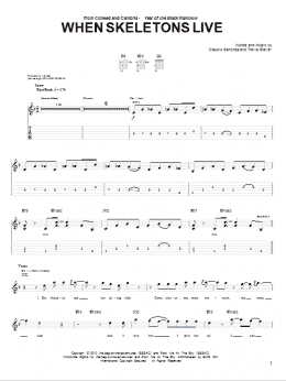 page one of When Skeletons Live (Guitar Tab)