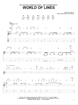 page one of World Of Lines (Guitar Tab)