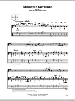 page one of Milkcow's Calf Blues (Guitar Tab)