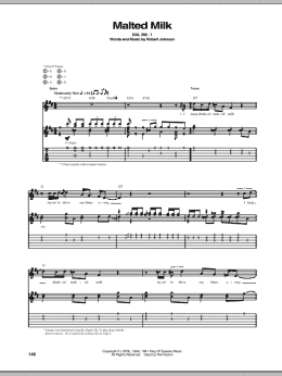 page one of Malted Milk (Guitar Tab)
