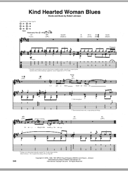 page one of Kind Hearted Woman Blues (Guitar Tab)