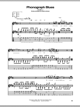 page one of Phonograph Blues (Guitar Tab)