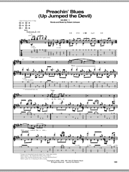 page one of Preachin' Blues (Up Jumped The Devil) (Guitar Tab)