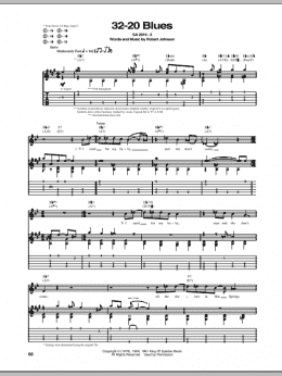 page one of 32-20 Blues (Guitar Tab)