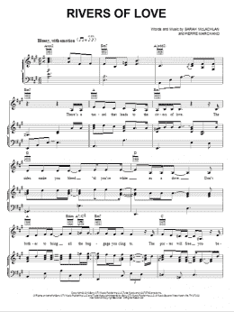 page one of Rivers Of Love (Piano, Vocal & Guitar Chords (Right-Hand Melody))