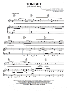 page one of Tonight (I'm Lovin' You) (Piano, Vocal & Guitar Chords (Right-Hand Melody))