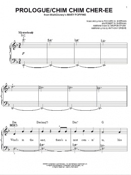 page one of Prologue / Chim Chim Cher-ee (Easy Piano)