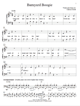 page one of Barnyard Boogie (Educational Piano)