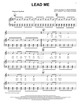 page one of Lead Me (Piano, Vocal & Guitar Chords (Right-Hand Melody))