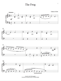 page one of The Frog (Educational Piano)