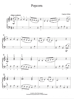 page one of Popcorn (Educational Piano)
